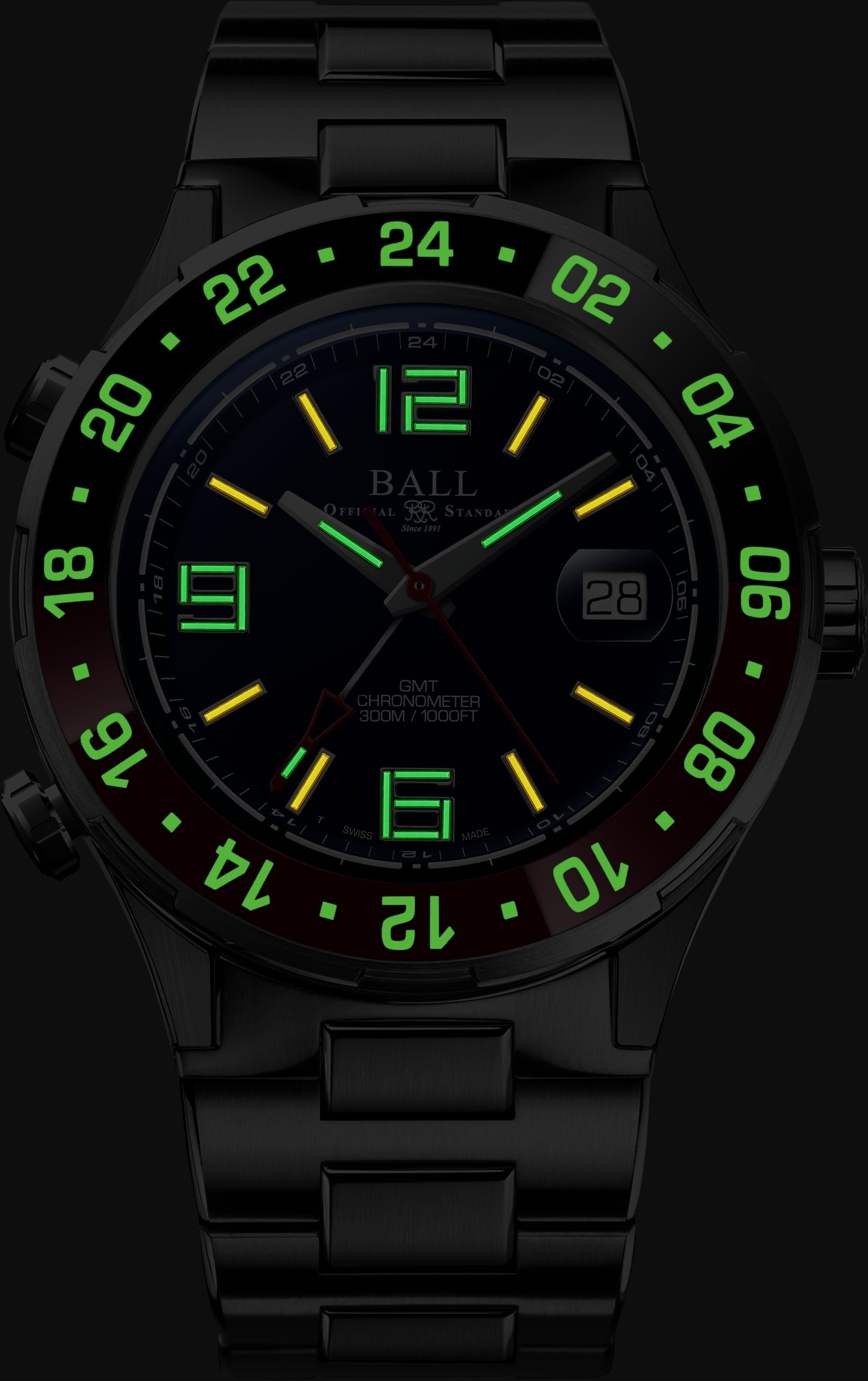 Ball Watch Company Roadmaster Pilot GMT Limited Edition Watch DG3038A-S1C-BE Image 2