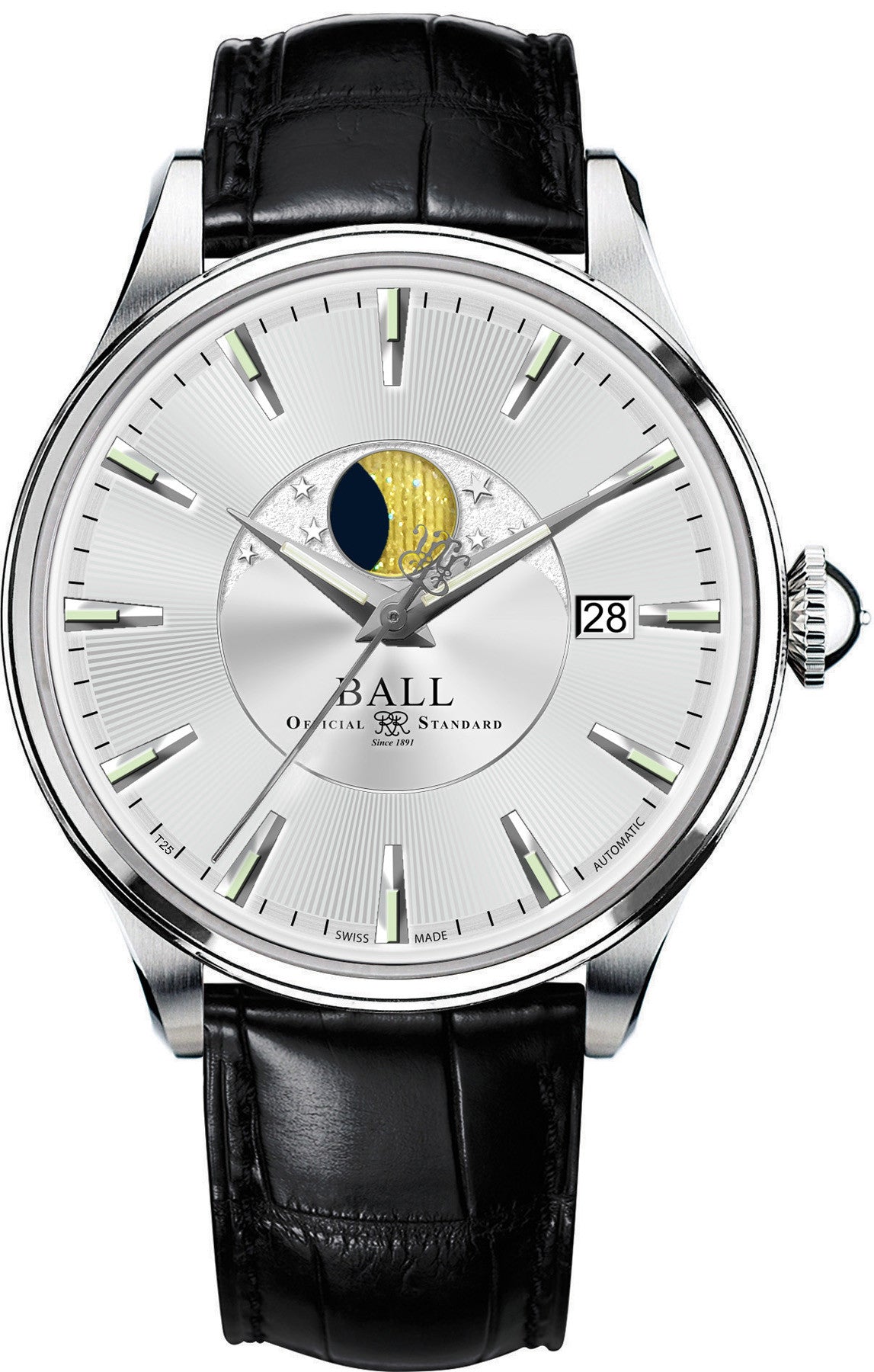 Ball Watch Company Trainmaster Moon Phase NM3082D-LLFJ-SL
