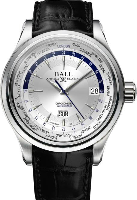 Ball Watch Company Trainmaster Worldtime GM2020D-LL1FCJ-SL