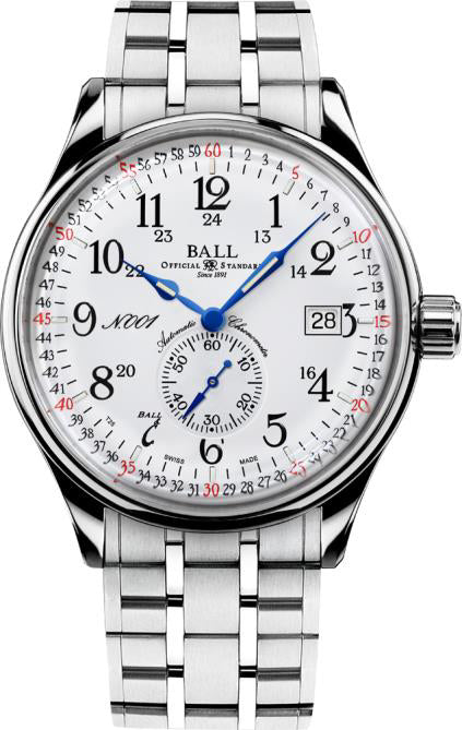 Ball Watch Company Trainmaster Railroad Standard 130 Years Limited Edition NM3888D-S4CJ-WH