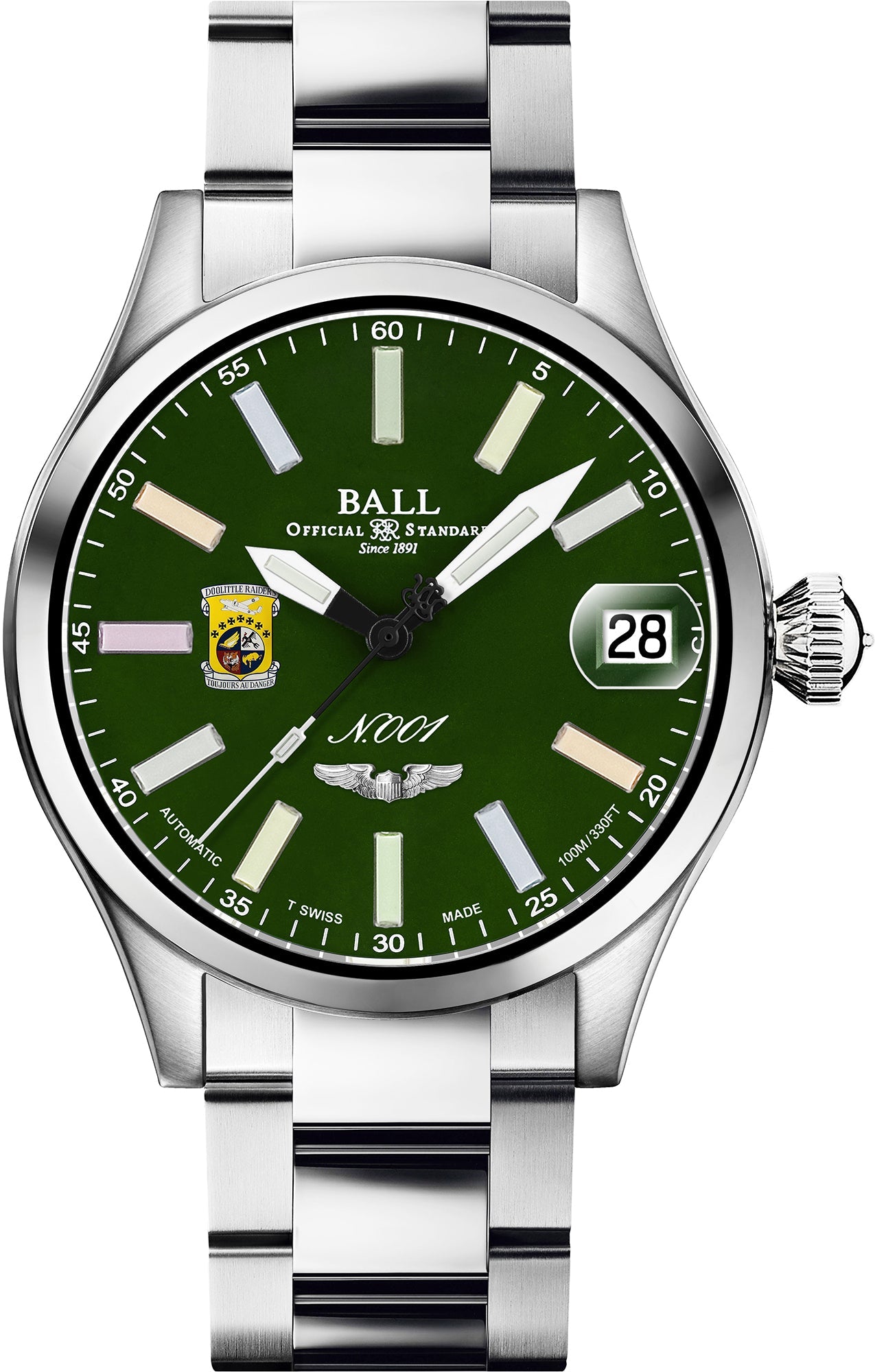 Ball Watch Company Engineer Master II Doolittle Raiders Limited Edition NM3500C-S1-GRR