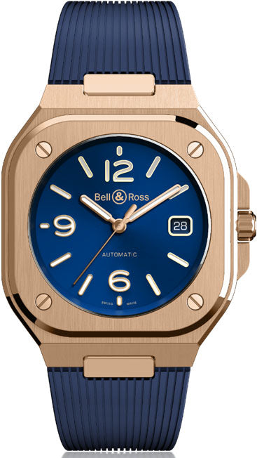 Bell & Ross Watch BR 05 Blue Gold BR05A-BLU-PG/SRB