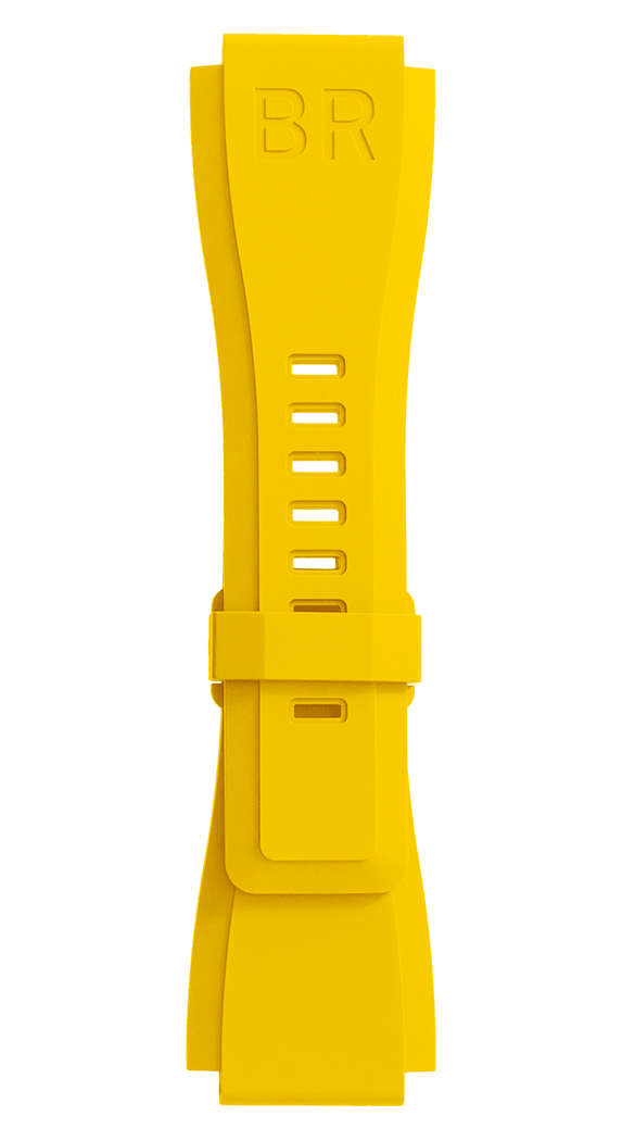 Bell & Ross Strap BR 01/03 BR-X1 Yellow Rubber Medium B-P-030 MEDIUM