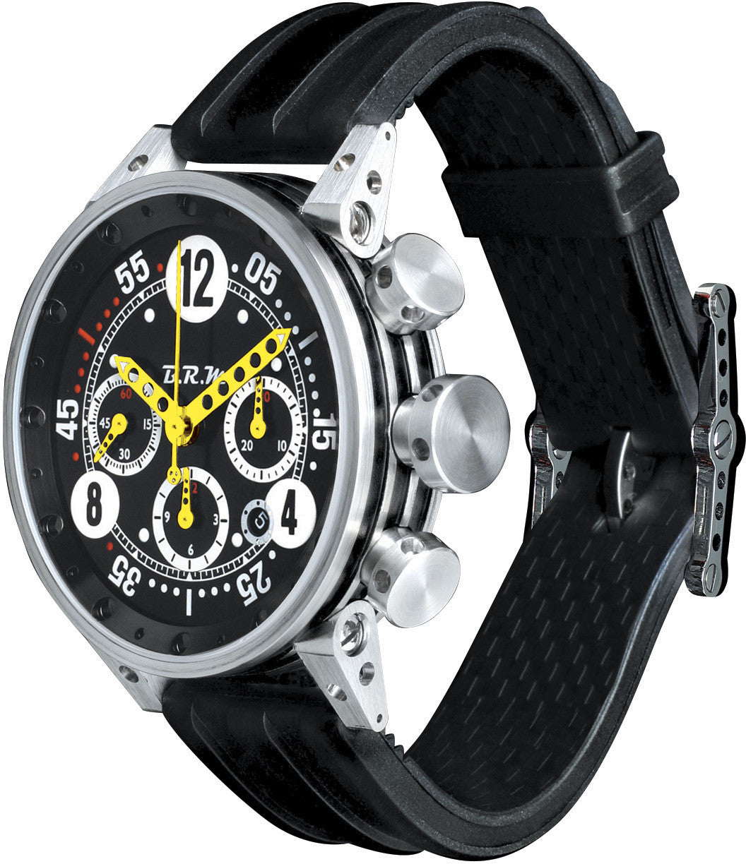 B.R.M Watch V12-44 Yellow Hands V12-44-BN-AJ