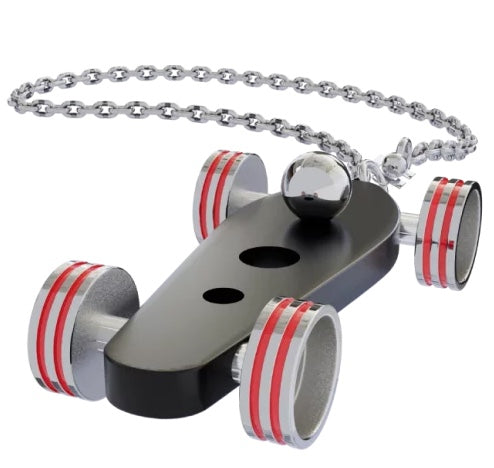 B.R.M. Key Chain Bolides by B.R.M Black w Red Wheel Support Chain