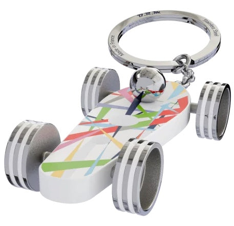 B.R.M. Key Chain Bolides by B.R.M White Art Car Watch