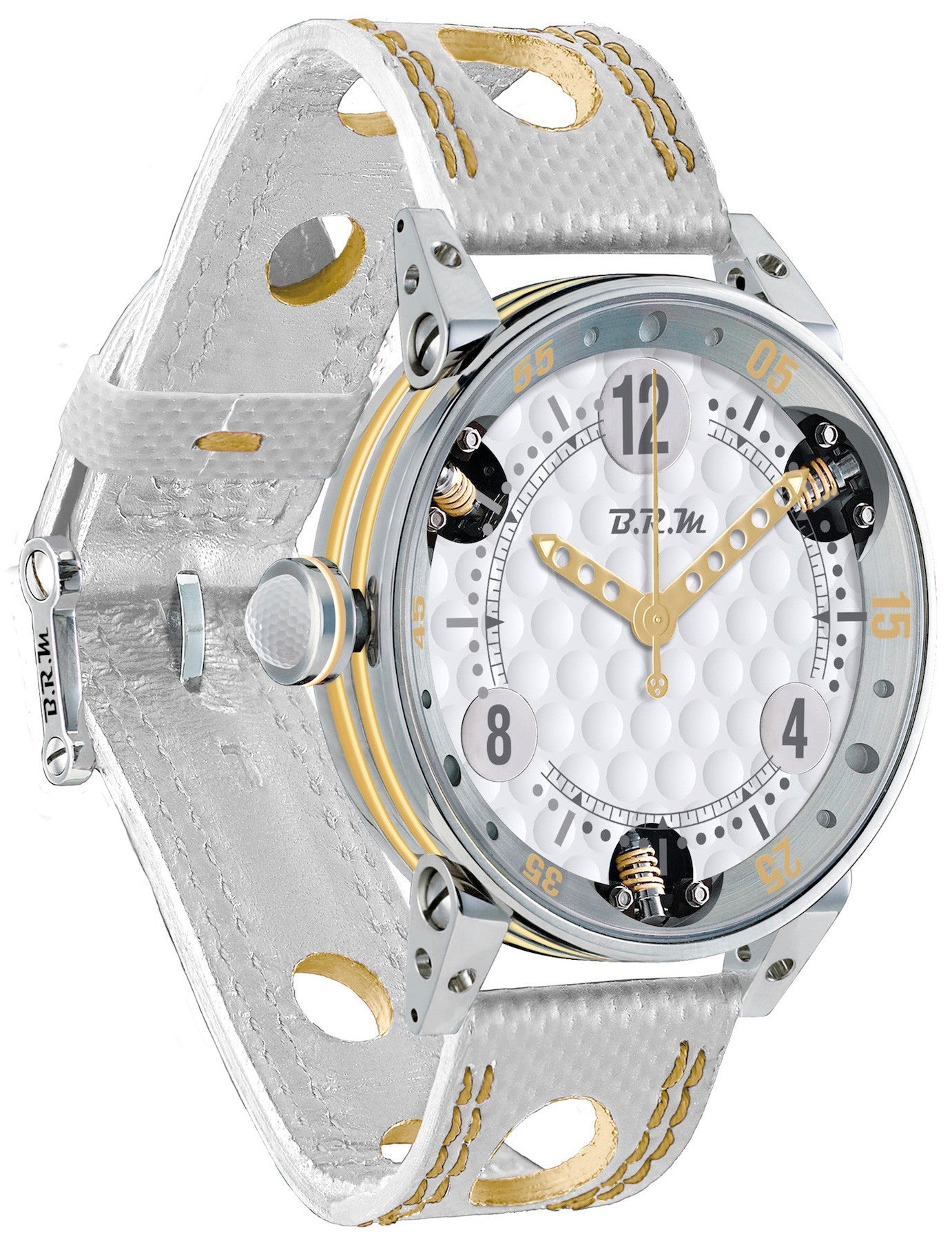 B.R.M Watch Golf Master Ladies Ochre Hands GF6-44-SA-7502