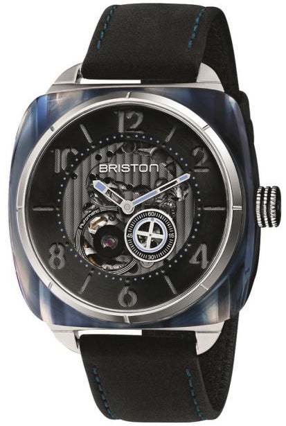 Briston Watch Streamliner Skeleton Blue Acetate 201042.SA.BL.1.CH