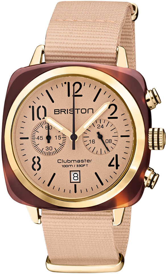 Briston Watch Clubmaster Classic Chronograph Terracotta Nude 20140.PYA.T.36.NTN