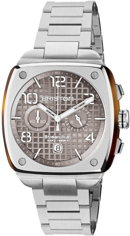 Briston Watch Streamliner Urban Chrono Steel Grey Taupe 23142.S.T.30.SB