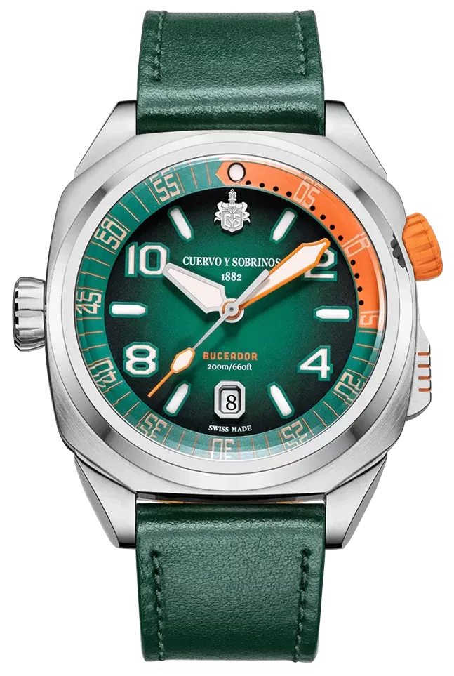 Cuervo y Sobrinos Watch Buceador Caribe Pipin 2860.1P.