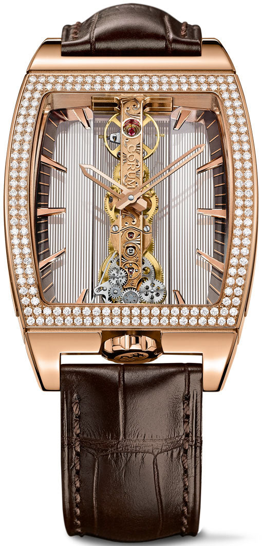 Corum Watch Goldem Bridge Classic Rose Gold Diamonds B113/03195