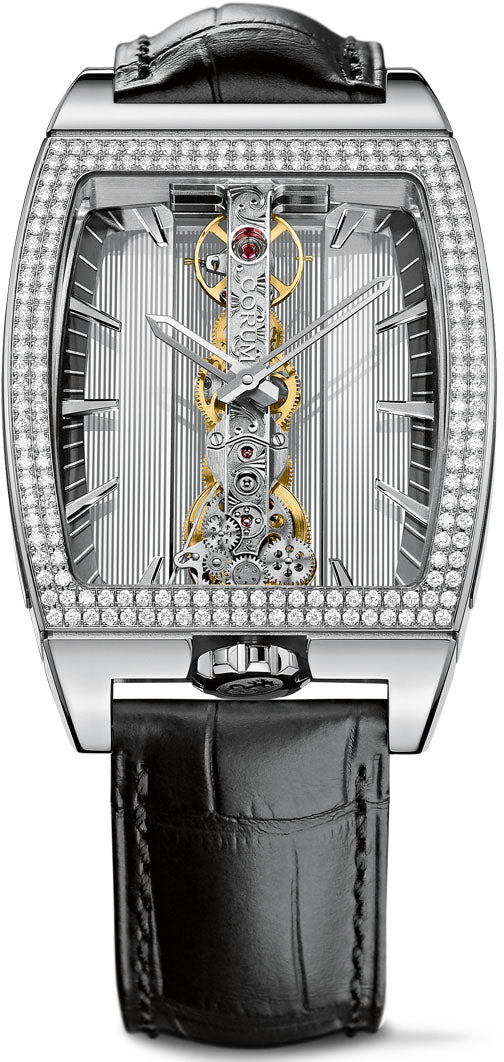 Corum Watch Goldem Bridge Classic White Gold Diamonds B113/03196