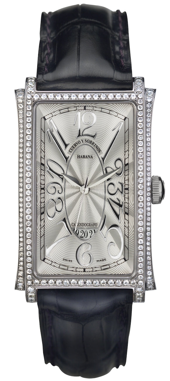 Cuervo y Sobrinos Watch Prominente Solo Tiempo 1012.1AG-S3