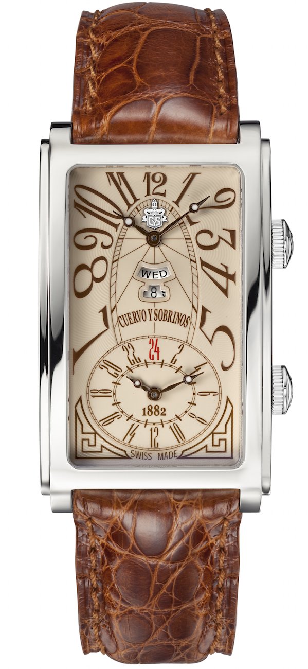 Cuervo y Sobrinos Watch Prominente Dual Time 1124.1ACG