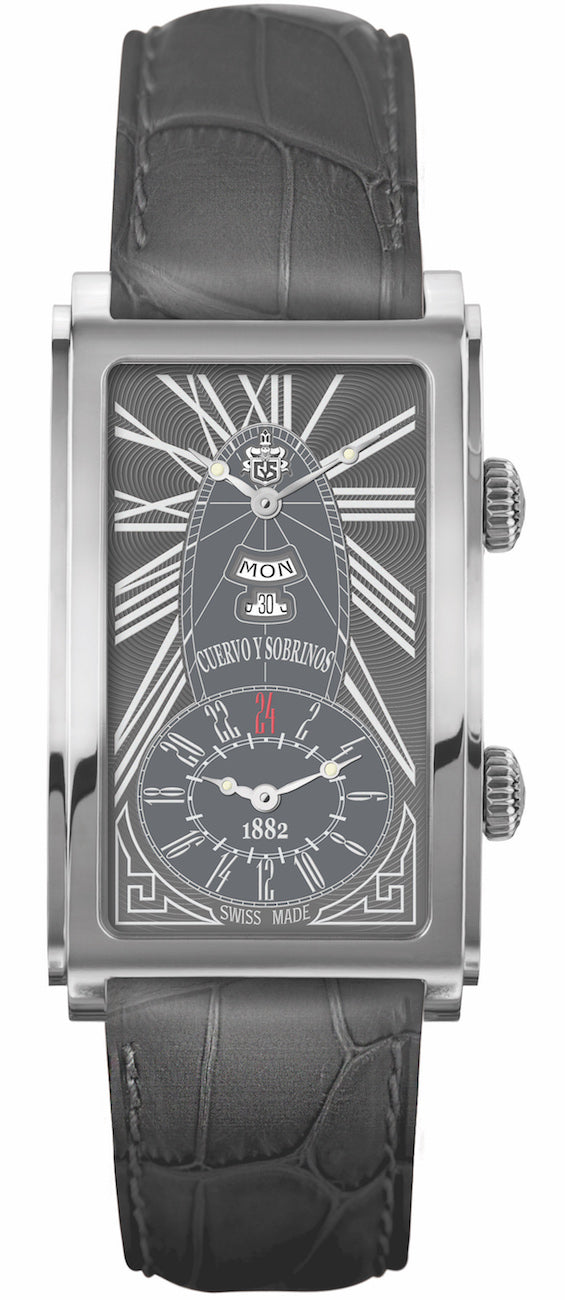 Cuervo y Sobrinos Watch Prominente Dual Time 1124.1RGG