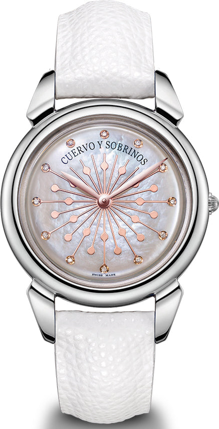 Cuervo y Sobrinos Watch Senora Sol Y Estrellas 3112.1SEW