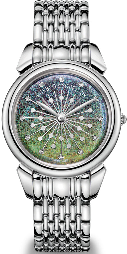 Cuervo y Sobrinos Watch Senora Sol Y Estrellas 3112B.1SEV