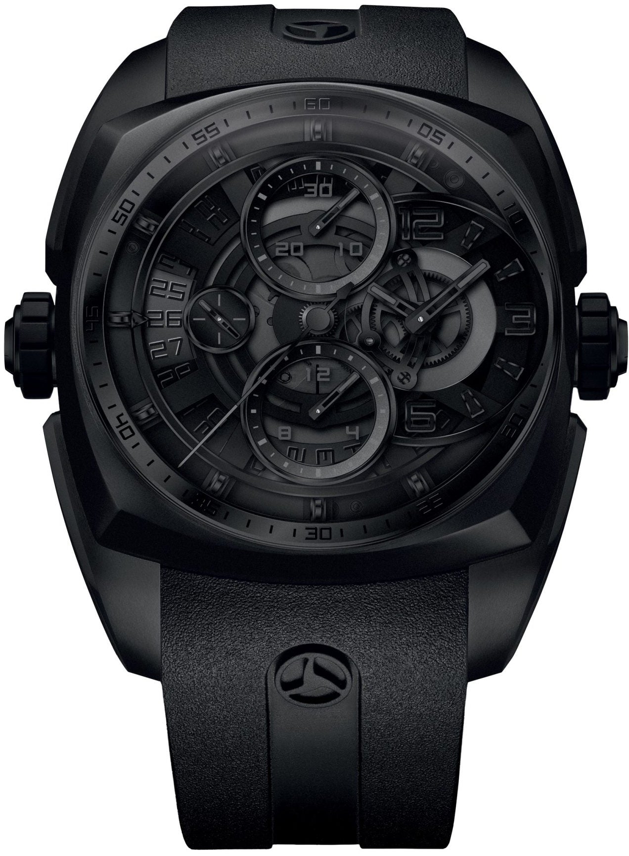 Cyrus Watch Klepcys Skeleton Chronograph Darkness Black DLC Steel Limited Edition 539.504.DD.A