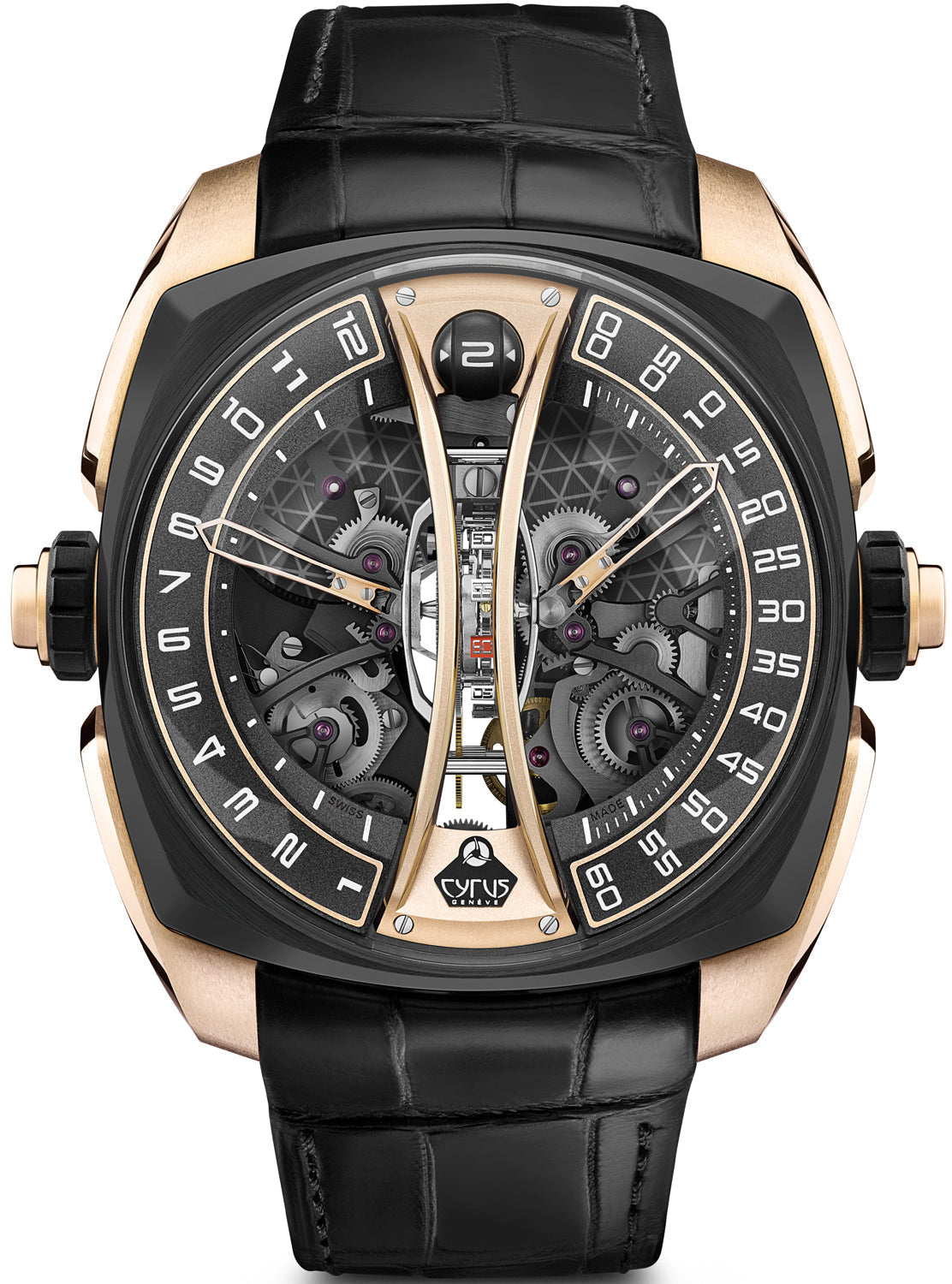 Cyrus Watch Klepcys Vertical Tourbillon Black Rose Gold Limited Edition 539.506.GD.A Image 1