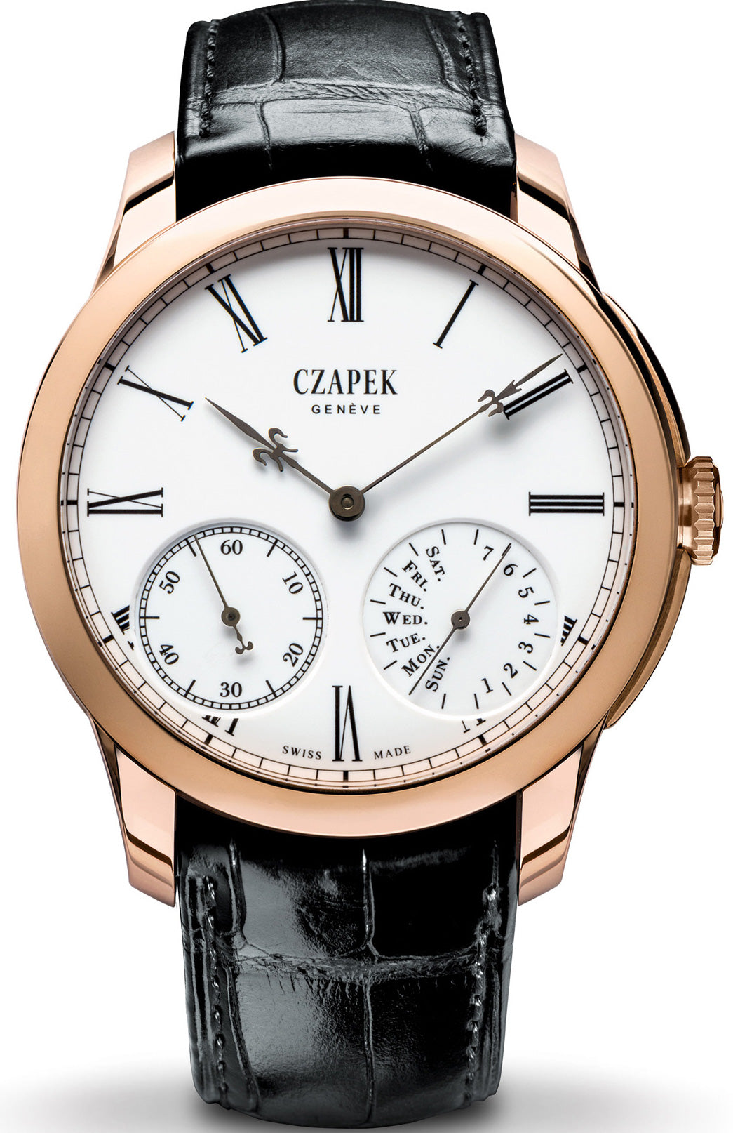 Czapek Watch Quai des Bergues Guilloche Ricochet Gold No.33bis Limited Edition Quai des Bergues Guilloche Ricochet Gold No.33bis Image 1