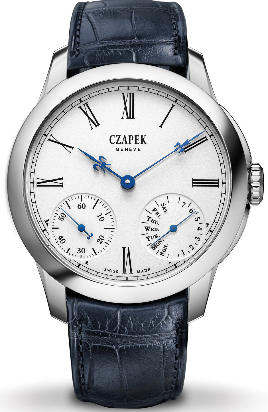 Czapek Watch Quai des Bergues Guilloche Ricochet Steel No.19S Limited Edition Guilloche Ricochet Steel No.19S Image 1