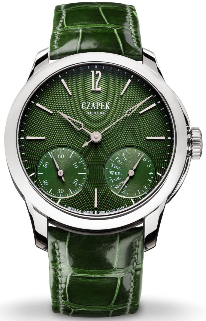 Czapek Watch Quai des Bergues Guilloche Ricochet Steel Rainforest Green S Limited Edition Quai des Bergues Guilloche Ricochet Steel Rainforest Green S Image 1
