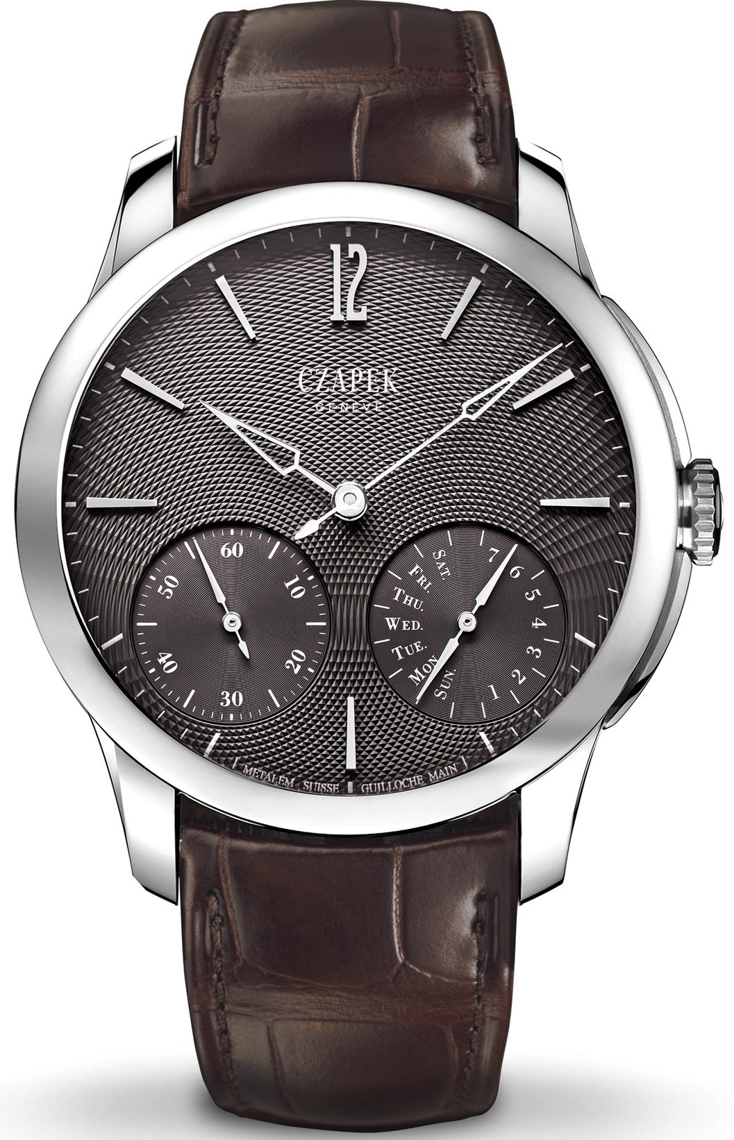 Czapek Watch Quai des Bergues Guilloche Ricochet Steel Slate Grey Limited Edition Quai des Bergues Guilloche Ricochet Steel Slate Grey Image 1