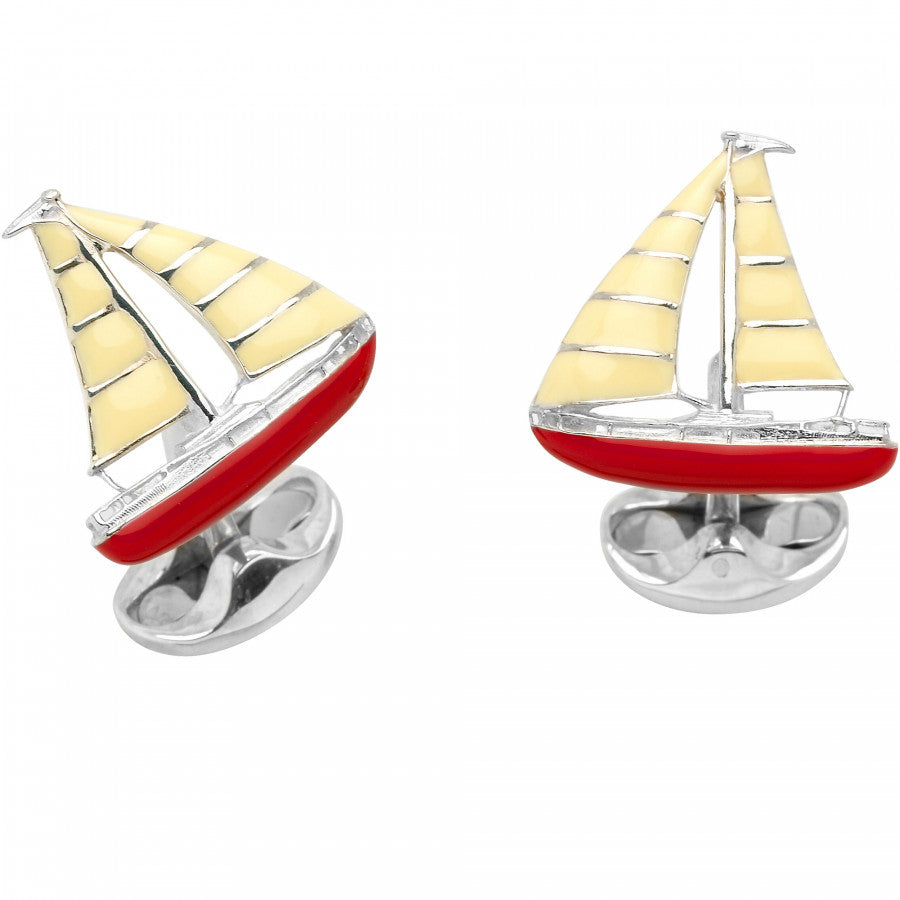 Deakin & Francis Sterling Silver Yacht Cufflinks C1623S07