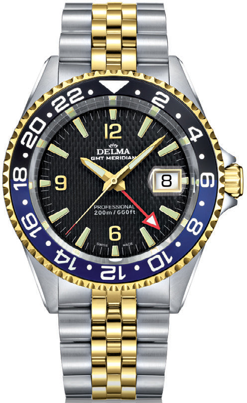 Delma Watch Santiago GMT Bi-Colour 52702.648.6.034