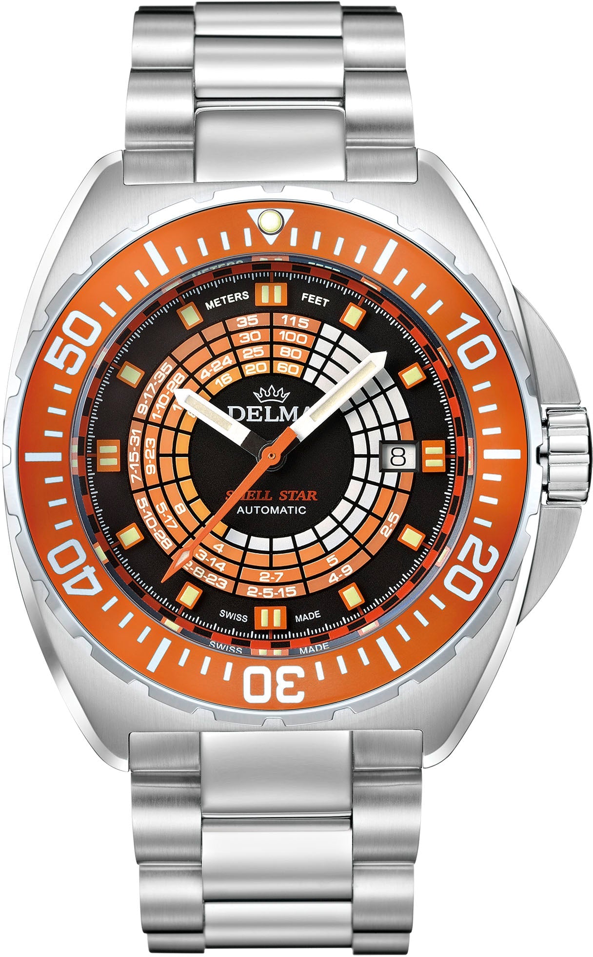 Delma Watch Shell Star Decompression Timer Steel 41701.670.6.154