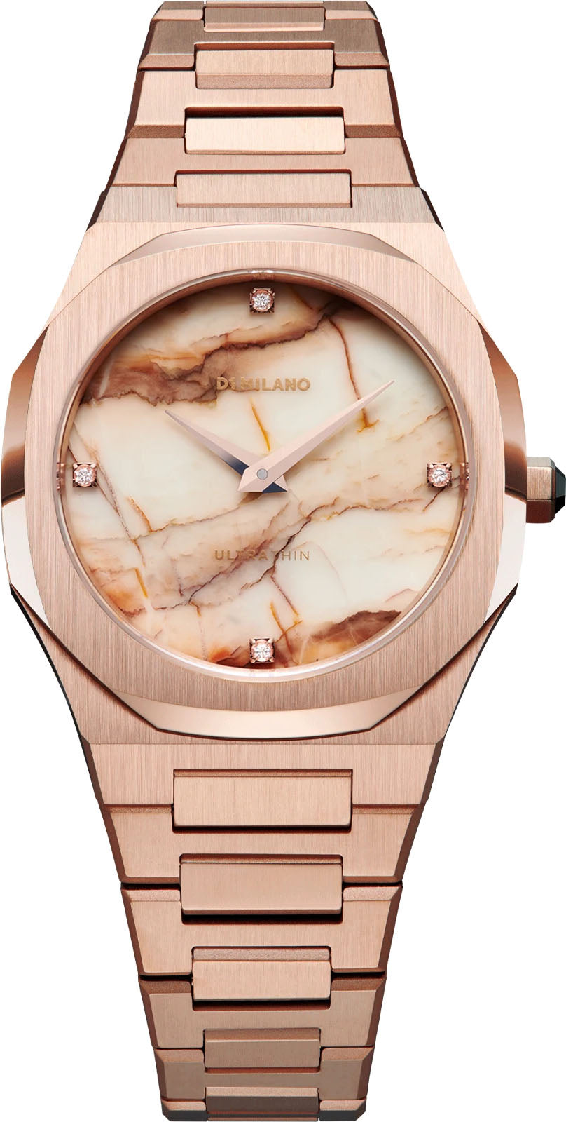 D1 Milano Watch Ultra Thin Marble Rose D1-UTBL14