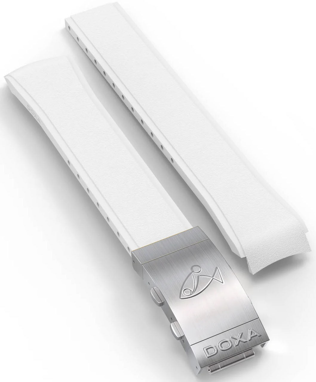 Doxa Strap SUB 300 Rubber White With Folding Clasp 821.10.23-RUBBB Image 1