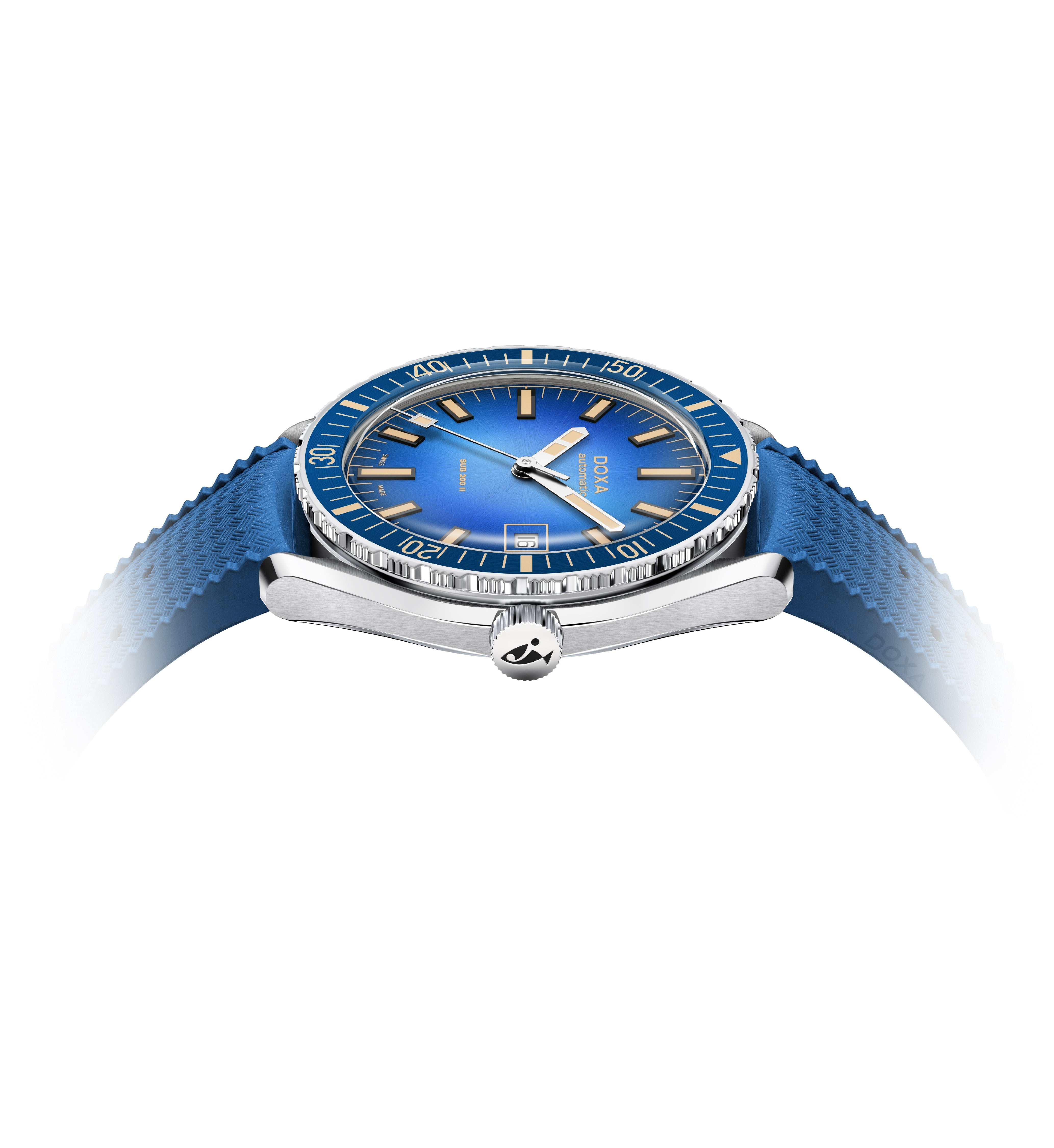 Doxa Sub 200 II Caribbean Rubber Watch DXA-330 Image 3