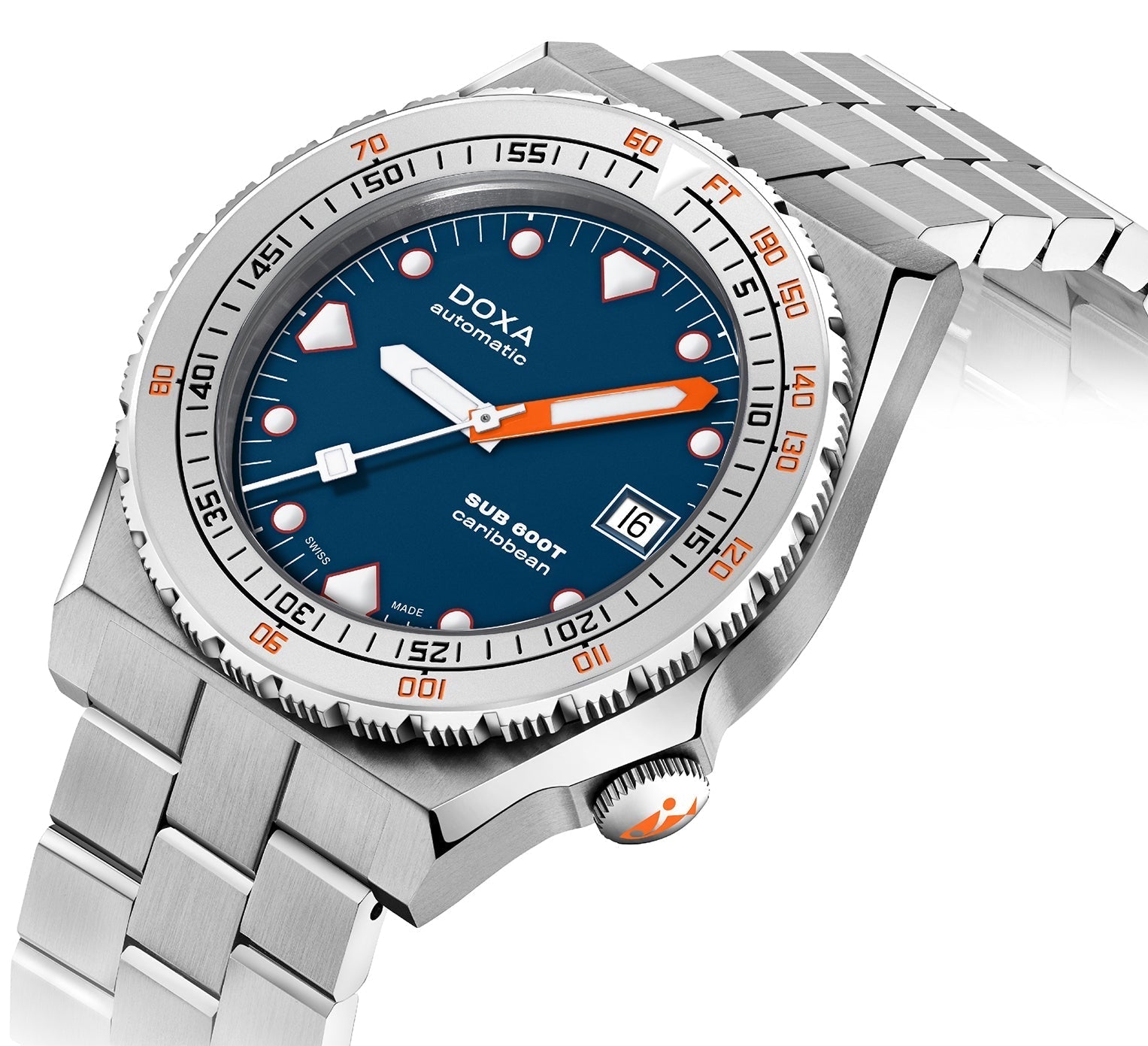 Doxa SUB 600T Caribbean Bracelet Watch 862.10.201.10 Image 2