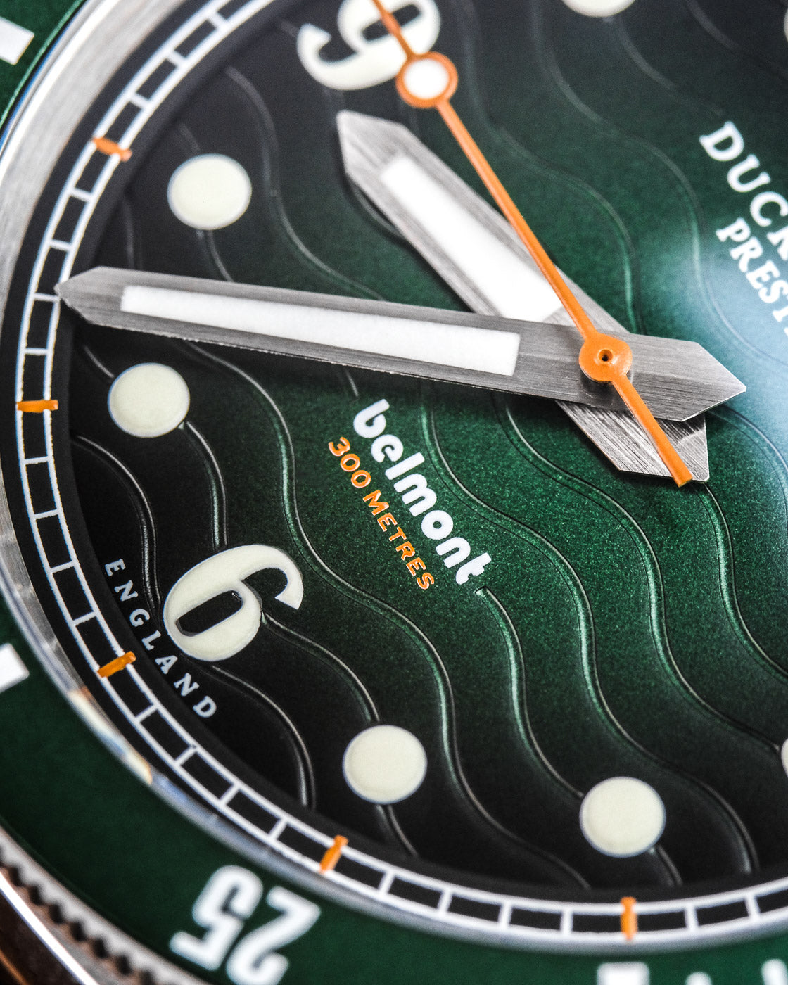 Duckworth Prestex Belmont Dive Green Black Rubber Watch D328-04-AR Image 3