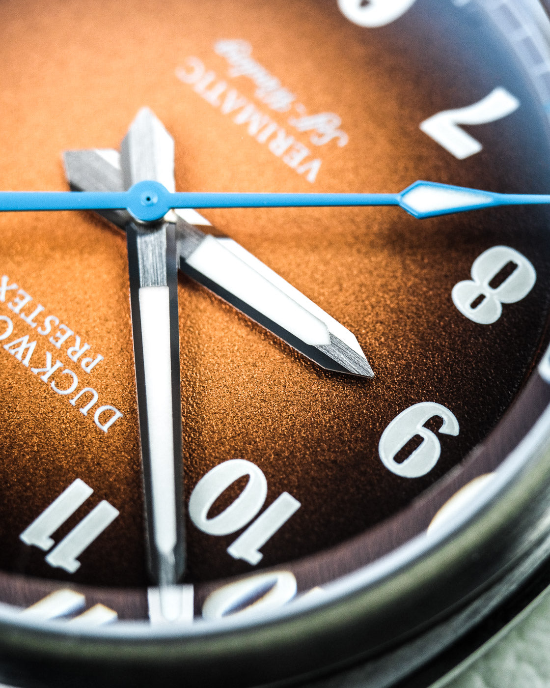 Duckworth Prestex Verimatic Orange Fume Tan Leather Watch D891-05-B Image 3