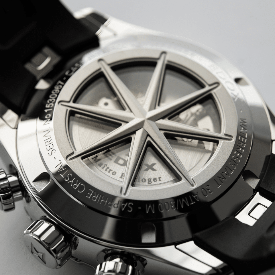 Edox Grand Ocean Chronograph Watch 09800 3CA NIN Image 2