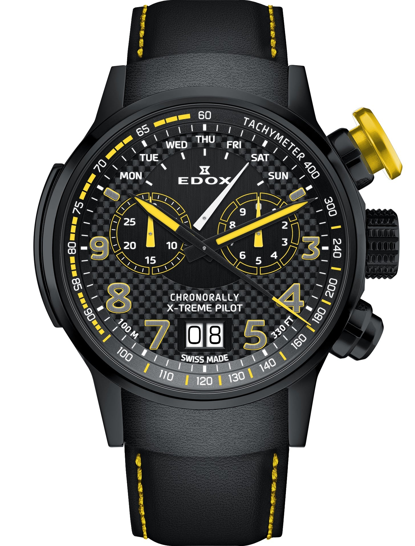 Edox Watch Chronorally Chronograph 38001 TINNJ NJ3