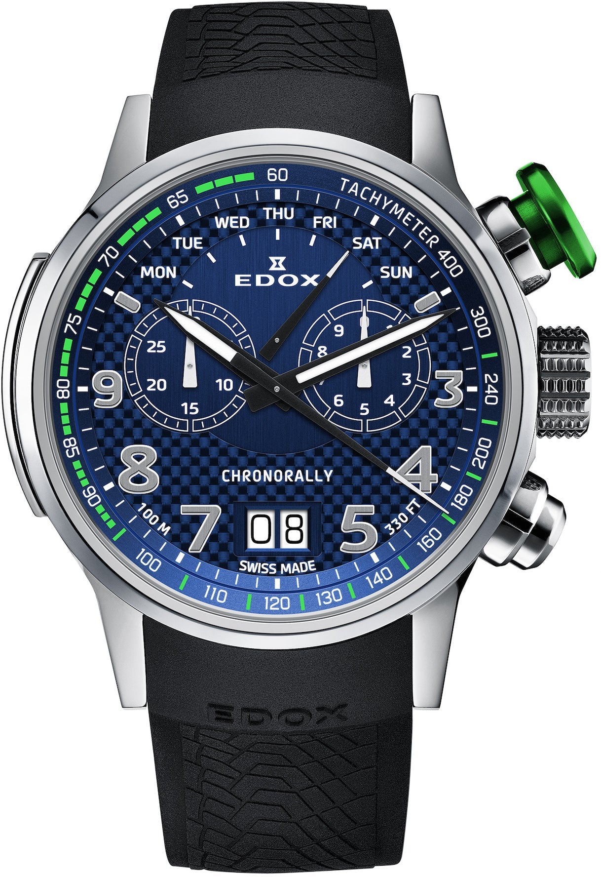 Edox Watch Chronorally Chronograph 38001 TINV BUV3