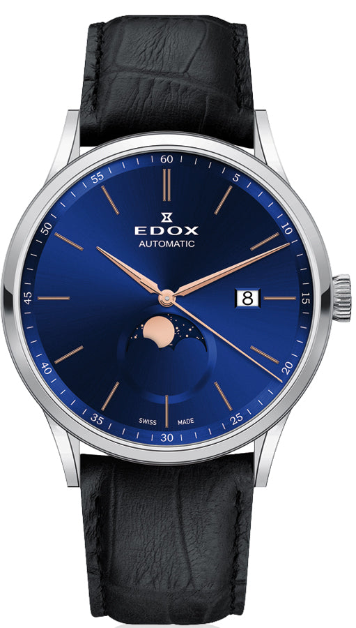 Edox Watch Les Vauberts Moon Phase 80500 3 BUIR