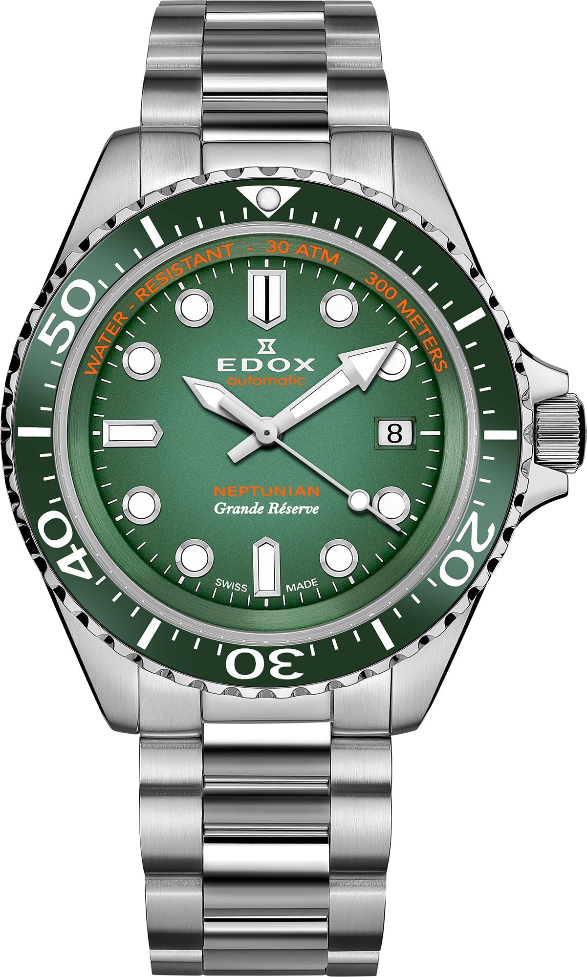 Edox Watch Neptunian Bracelet Mens 80801 3VM VDN