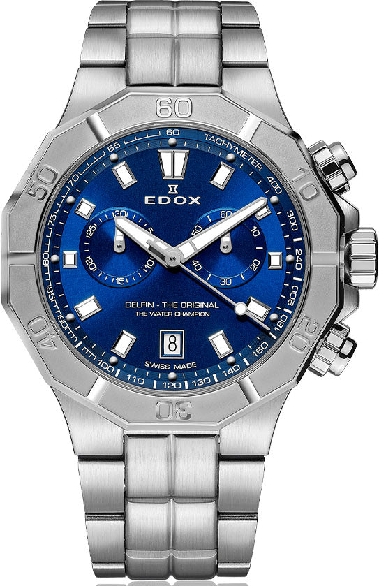 Edox Watch Delfin The Original Chronograph Mens 10113 3M BUIN