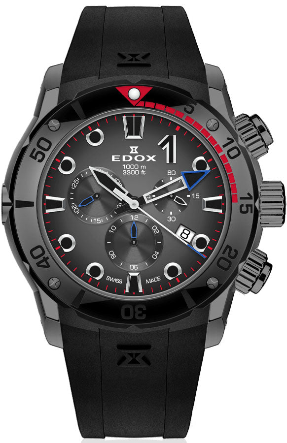 Edox Watch CO-1 Chrono Quartz Titanium 10242 TINGNR GIDNR