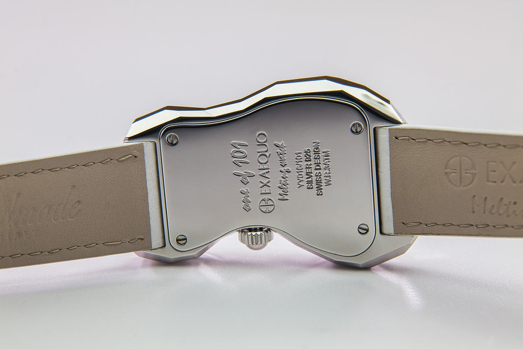 Exaequo Polyhedron 925 Silver Melting White Dial Watch EX0101.0101 Image 3