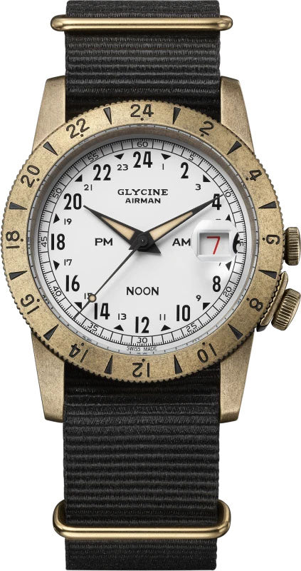 Glycine Watch Airman Vintage Noon 40 Purist GL0378