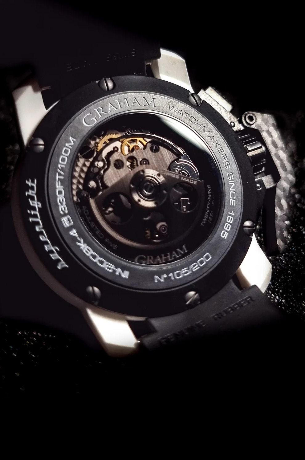 Graham Chronofighter Superlight Carbon Skeleton Watch 2CCCK.W01A White White Image 3