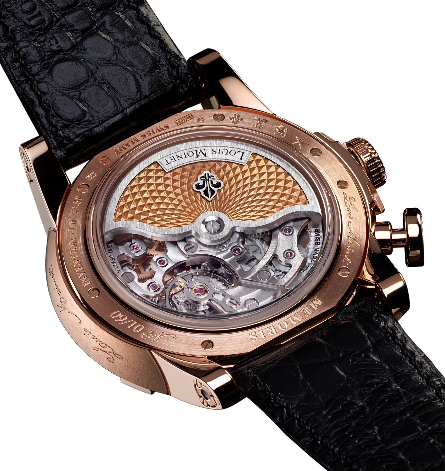 Louis Moinet MemOris Chronograph Rose Gold Limited Edition Watch LM-54.50.80 Image 2