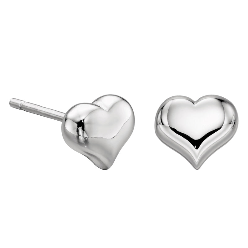 Little Star Sterling Silver Freya Heart Childs Stud Earrings LSE0183_2