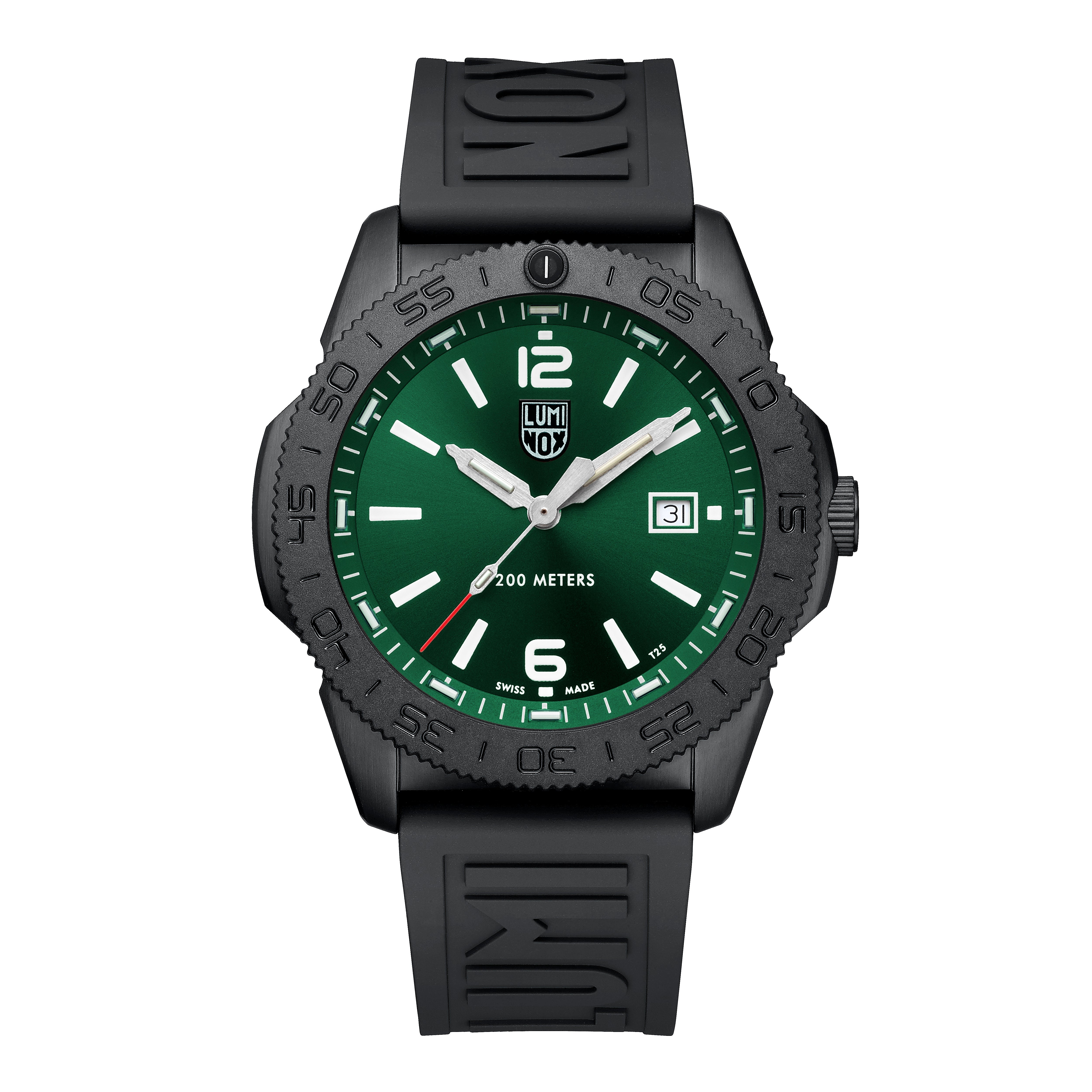 Luminox Pacific Diver Black Steel Green 3120 Series Watch XS.3137.B Image 1